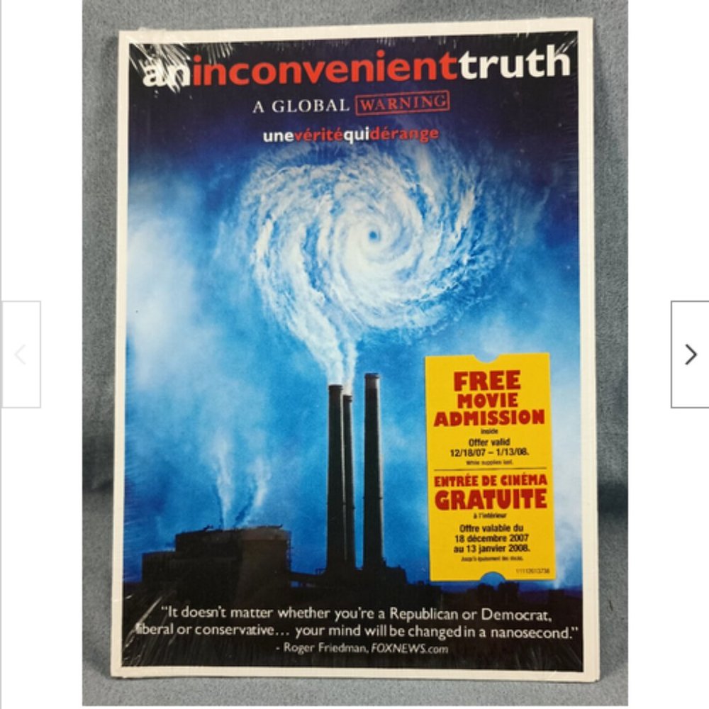 NEW Sealed An Inconvenient Truth DVD 2006 English French Paramount Al Gore NTSC
